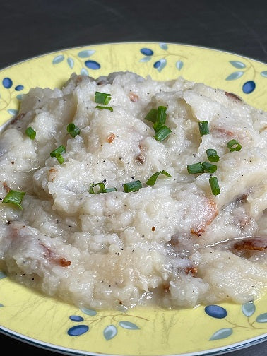 Mashed Turnip with Bacon and Chives